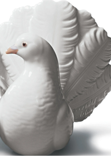 Pair of Doves Porcelain Figurine | Lladro Bird Figurine