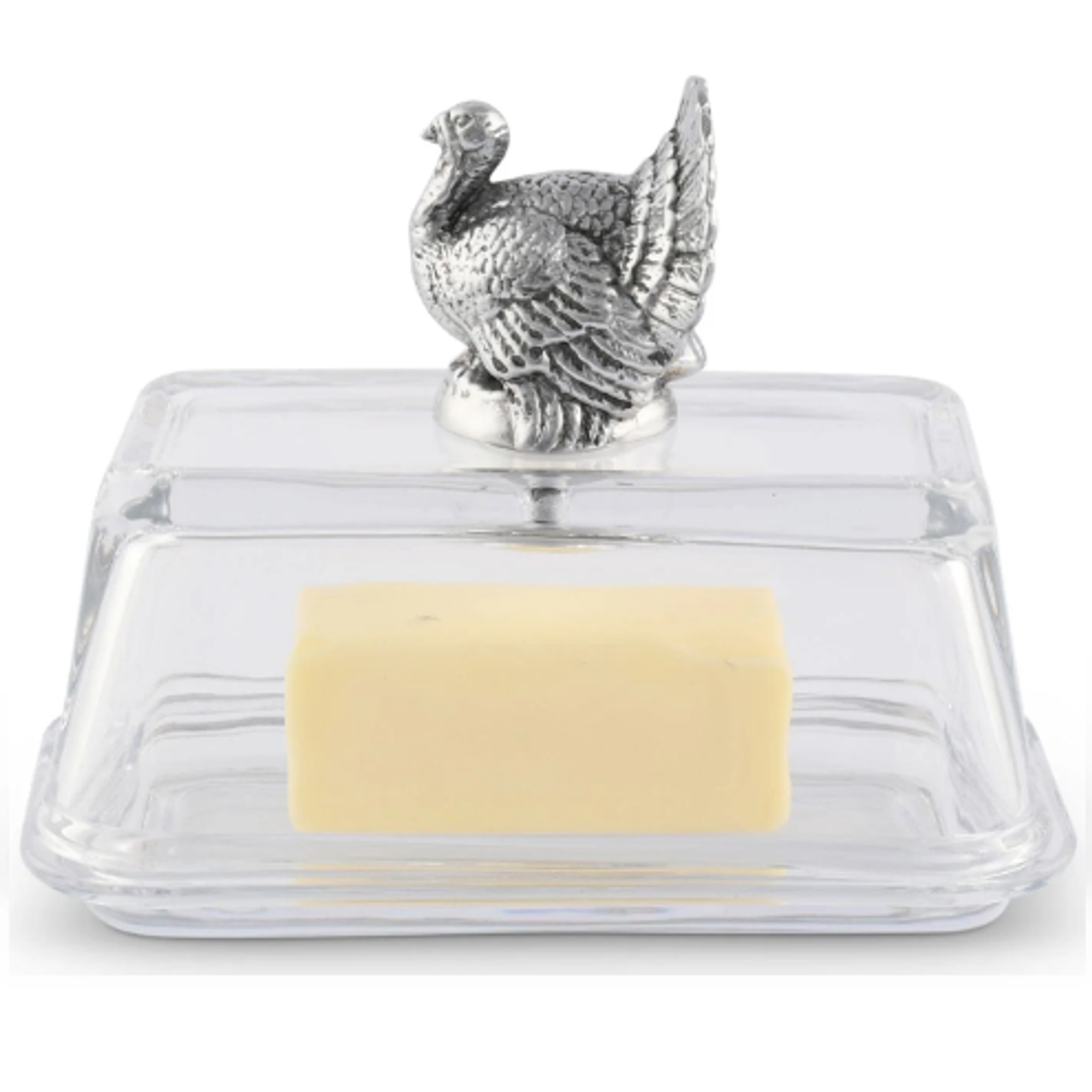 Arthur Court Glass Butter Dish- Shell - Arthur Court Designs