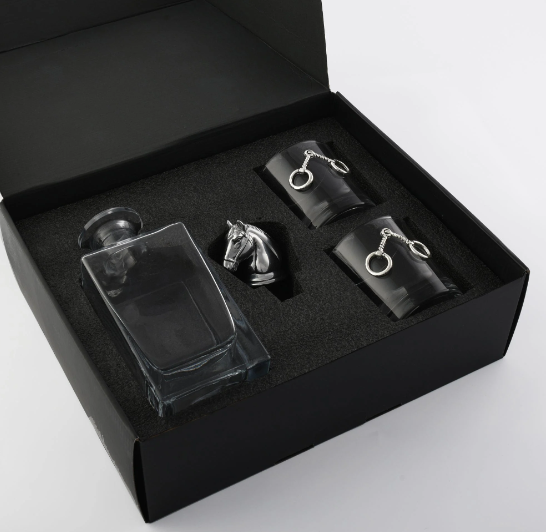 Arthur Court Designs Equestrian Decanter and Glasses - Thumbnail 3