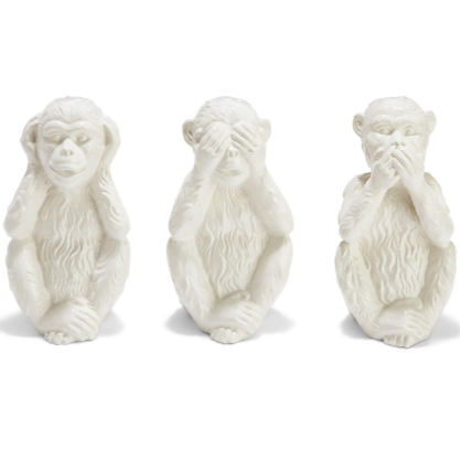 SPI Home Hear No Evil, See No Evil, Speak No Evil Monkeys - Thumbnail 3