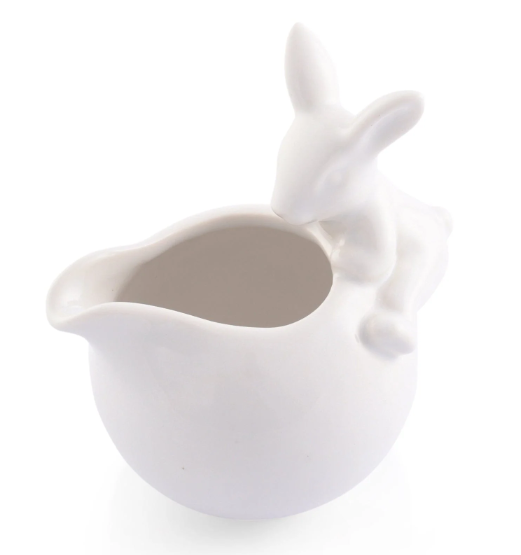 Porcelain Climbing Bunny Creamer| Dishes | Arthur Court Design