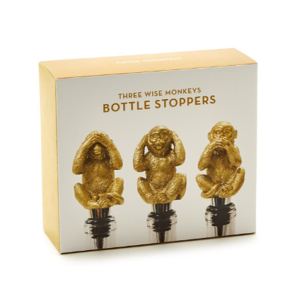 Two's Company Monkey Bottle Stoppers - Thumbnail 3