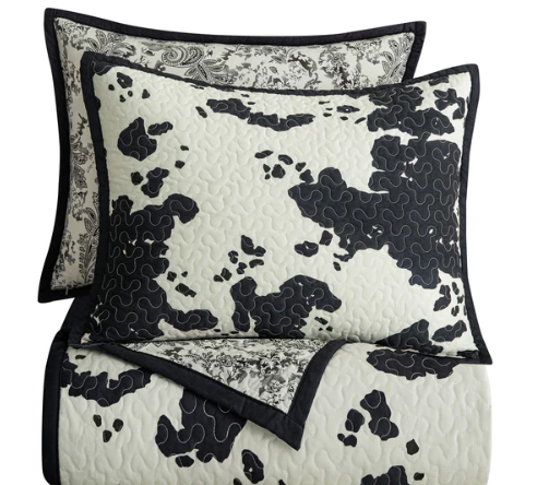 HiEnd Accents Clara Cowhide Quilt