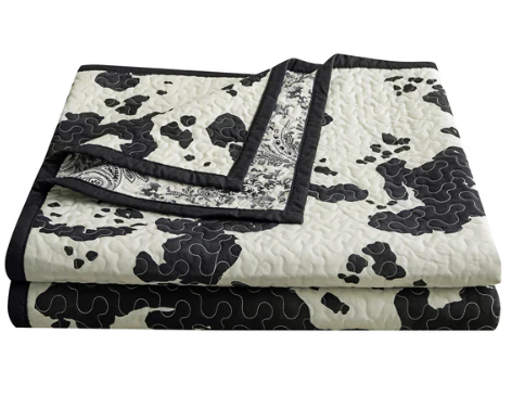 HiEnd Accents Clara Cowhide Quilt - Thumbnail 3