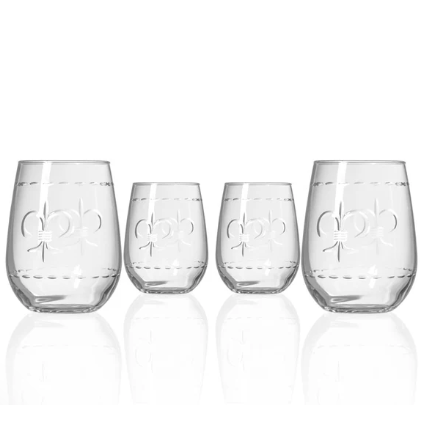 Rolf Glass Fleur de Lis Wine Glass - Thumbnail 2