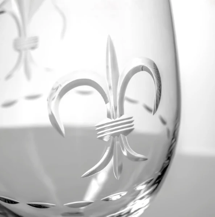 Rolf Glass Fleur de Lis Wine Glass - Thumbnail 3