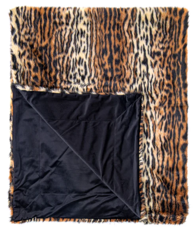 Ditz Designs Tiger Faux Fur Throw - Thumbnail 3