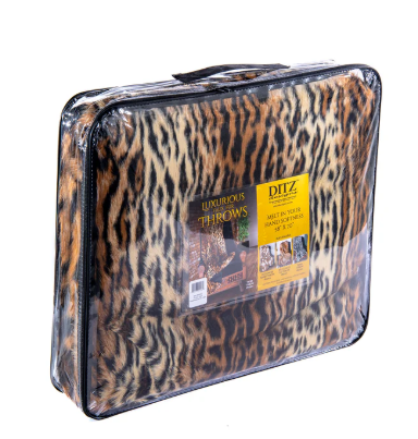 Ditz Designs Tiger Faux Fur Throw - Thumbnail 4