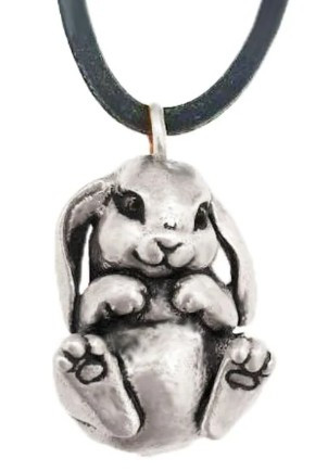Silver Plate Handmade Bunny Rabbit Pendant Necklace | Necklace