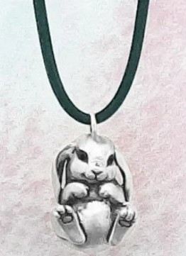 Silver Plate Handmade Bunny Rabbit Pendant Necklace | Necklace