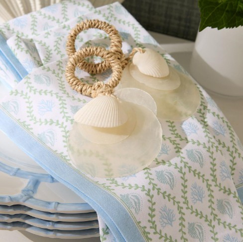Two's Company Capiz Shell Napkin Rings - Thumbnail 3
