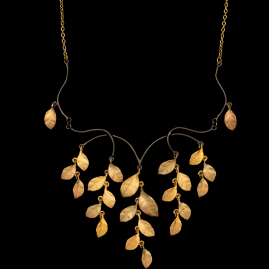 Golden Autumn Statement Necklace Michael Michaud