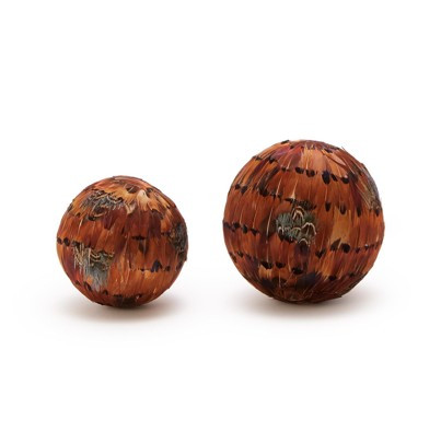 Two's Company Pheasant Feather Balls