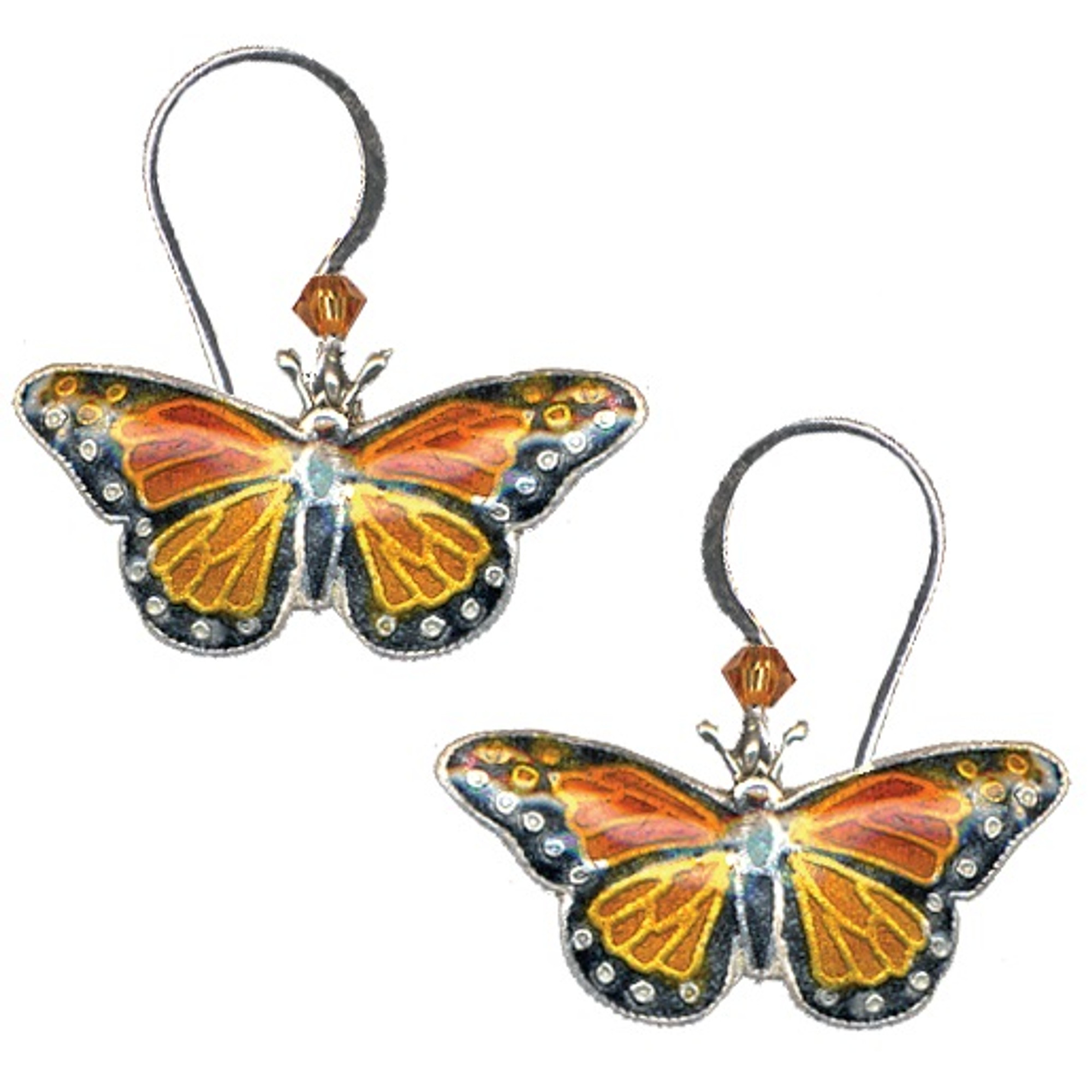 Monarch Butterfly Polymer Clay Earrings | Red Leaves Studio – Red Leaves  Studio LLC