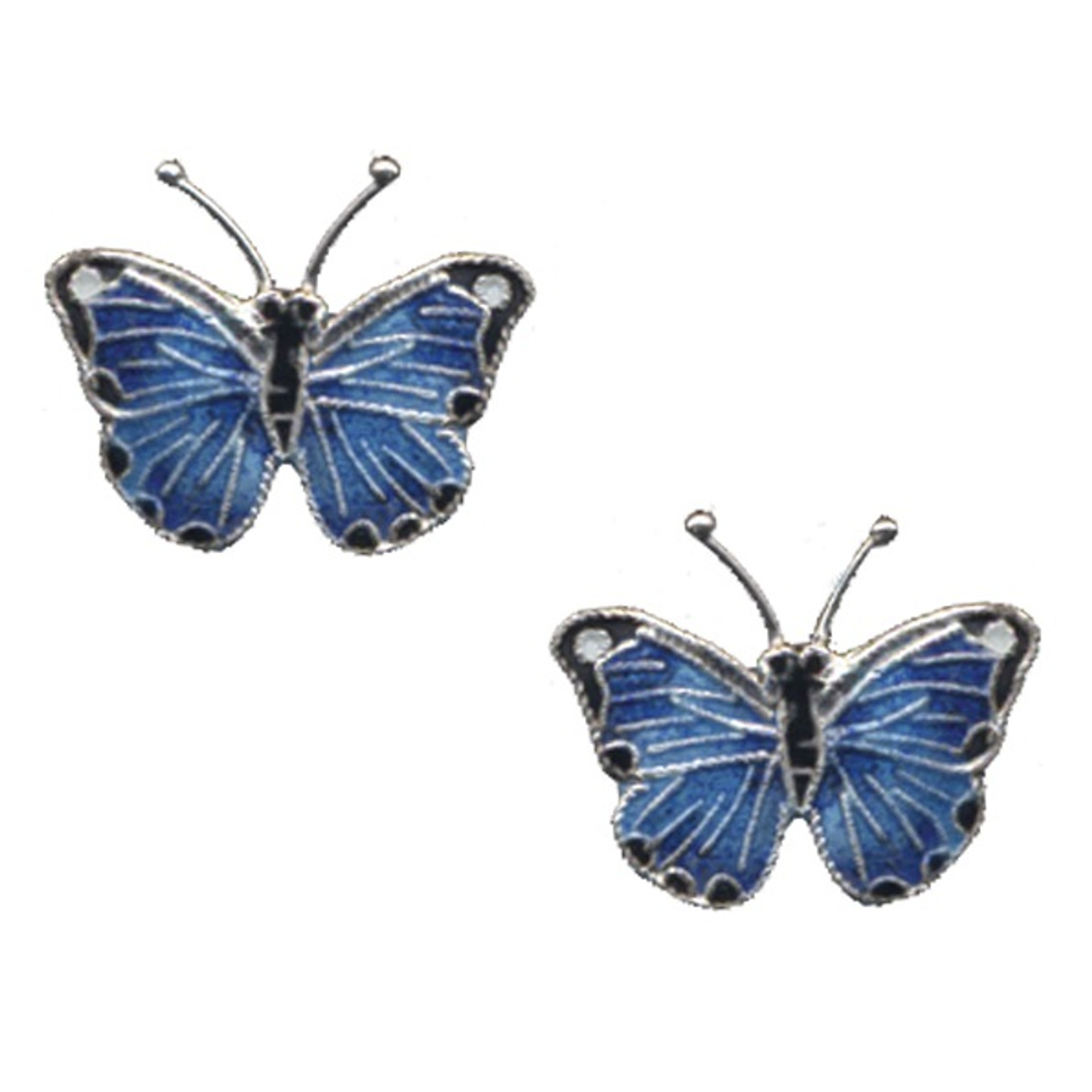 Small Butterfly Silver Stud for Nature Lover Earrings