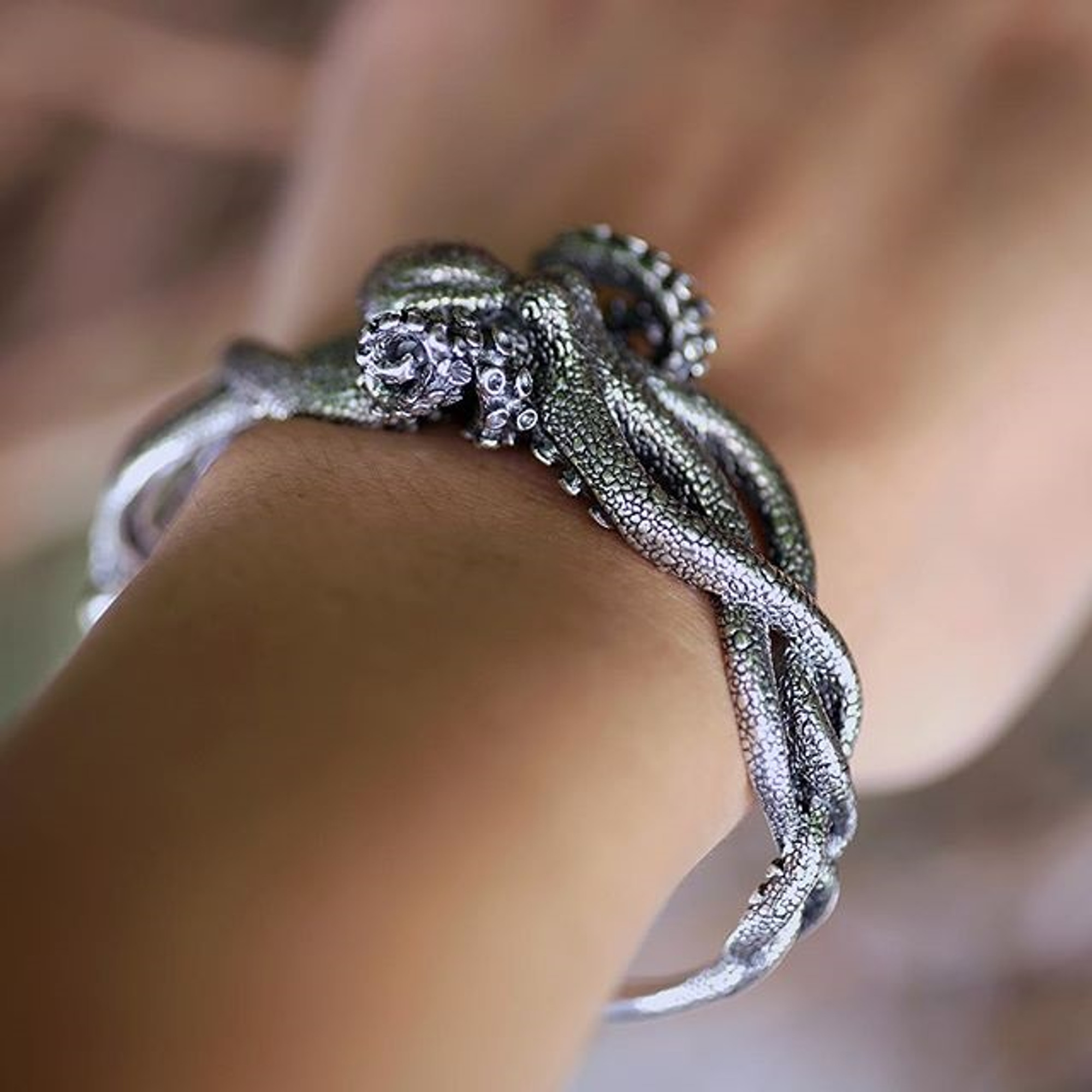 Octopus Cuff Bracelet | Sterling Silver | Kabana