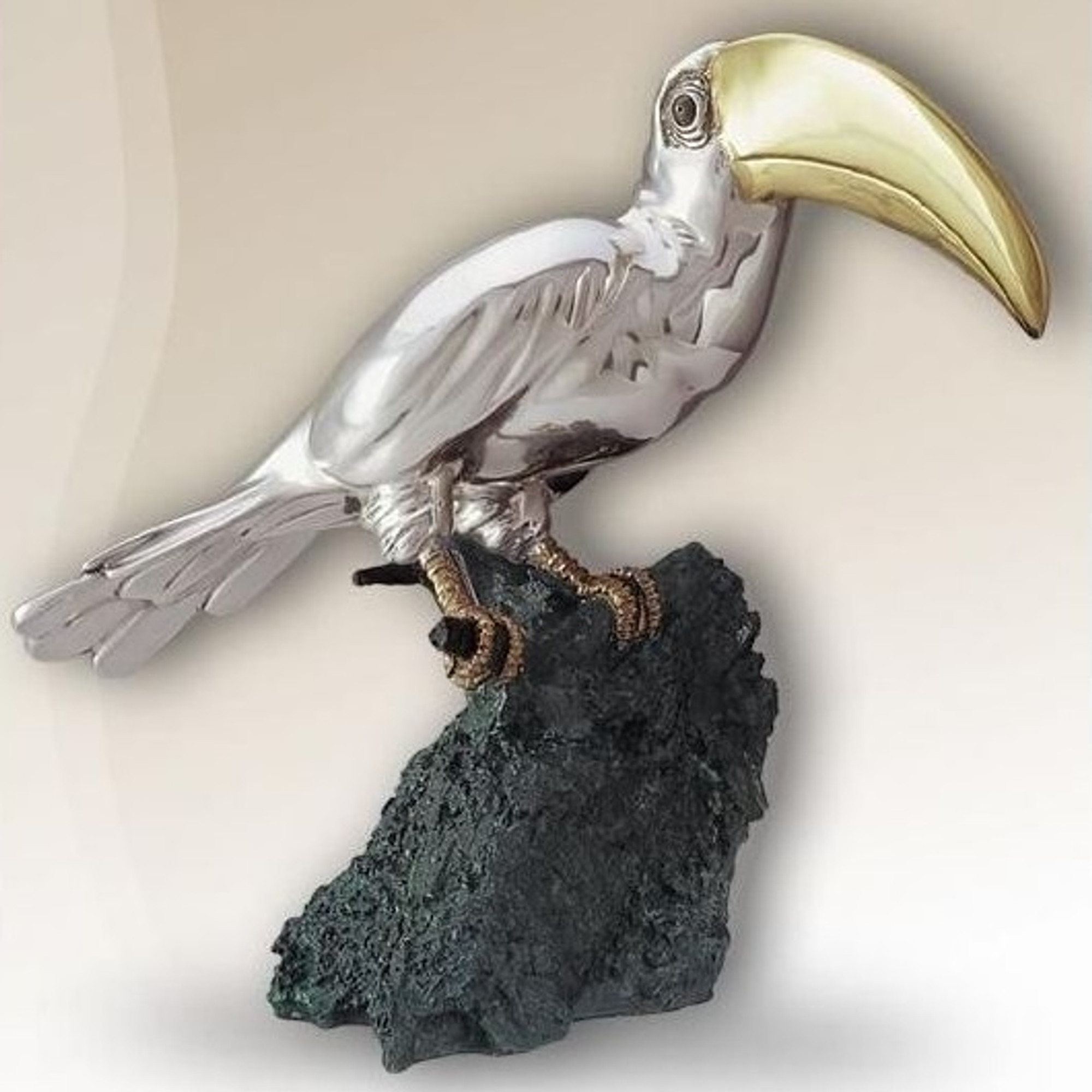 Toucan Silver Plated Sculpture | 2007 | D'Argenta