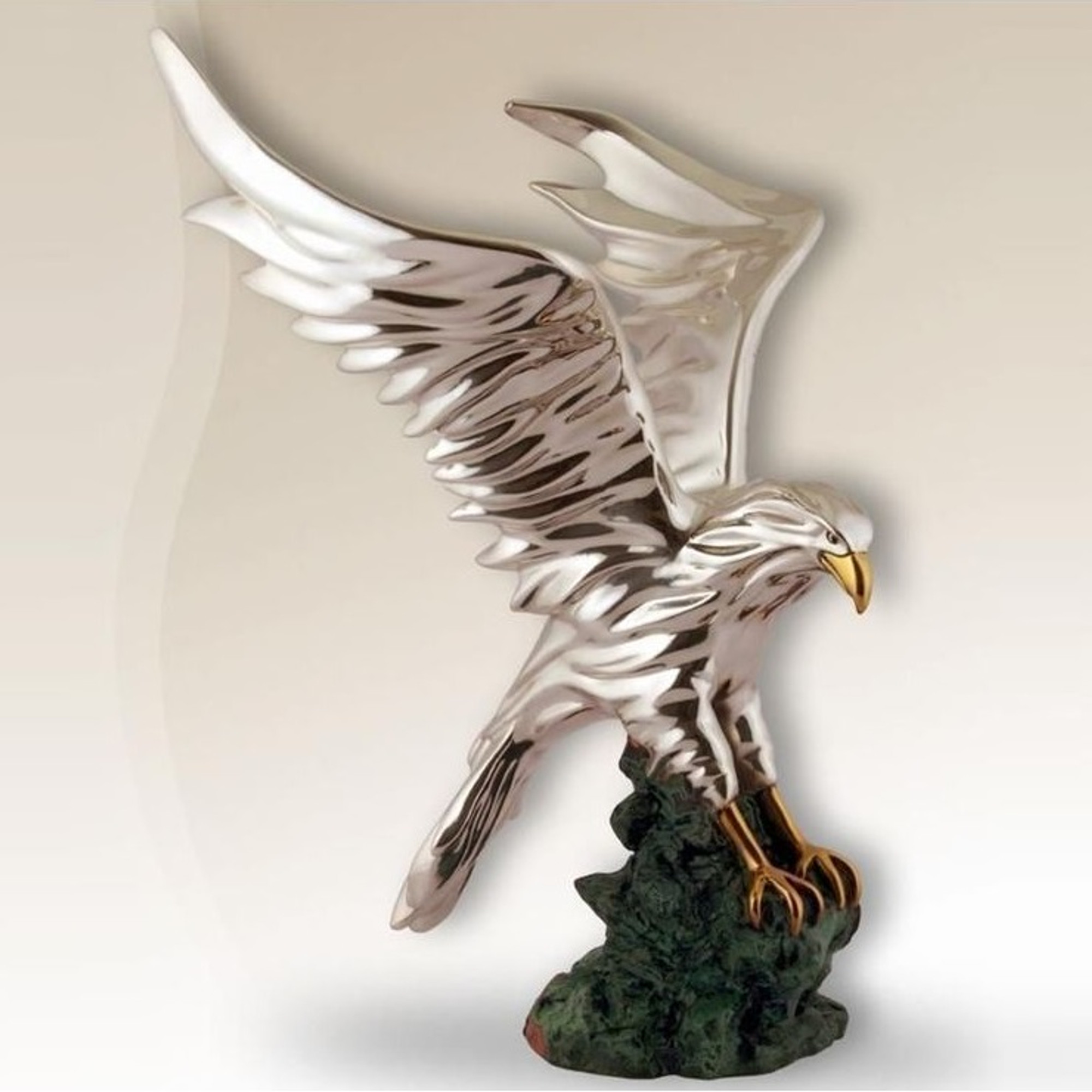 Eagle in Flight Silver Plated Sculpture | D'Argenta | 2522