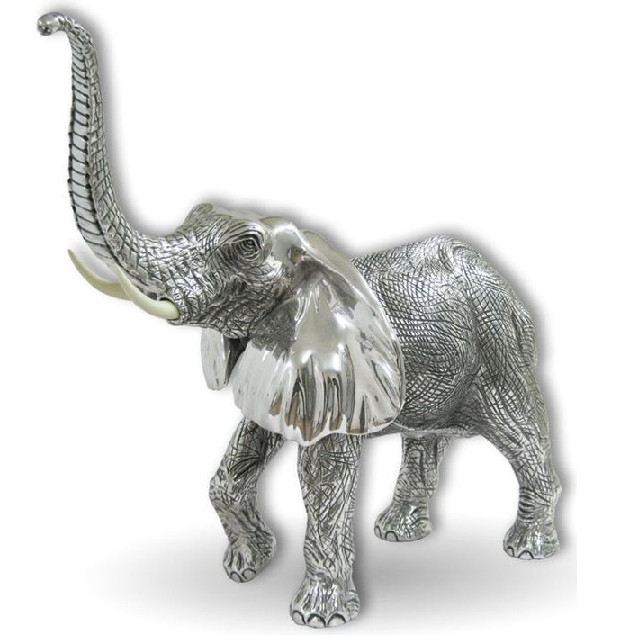 Elephant Sculpture A89 Silver Plated D'Argenta