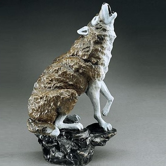 立体・オブジェ ly Wolf Sculpture | Midnight Serenade | Bronze | Mark Hopkins