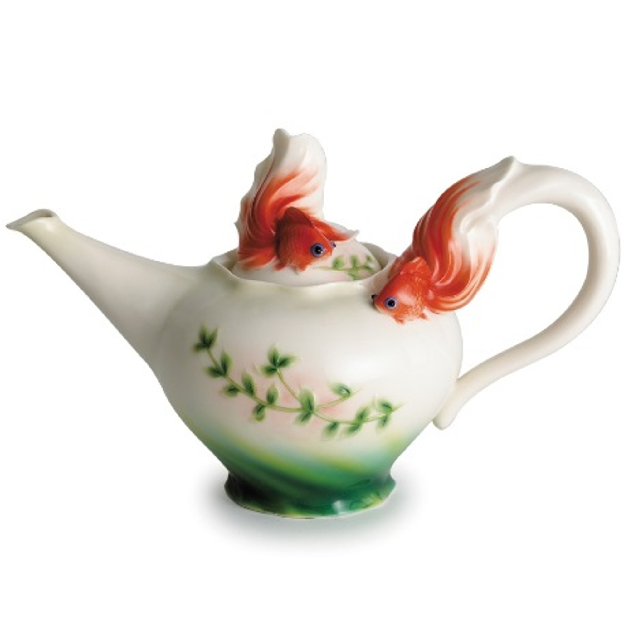 Goldfish Teapot | Porcelain | Franz Collection