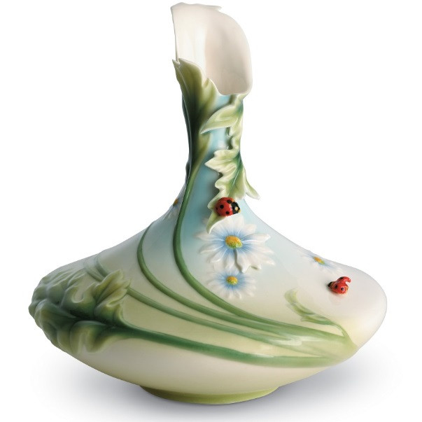 Ladybug Vase | Franz Collection | Porcelain