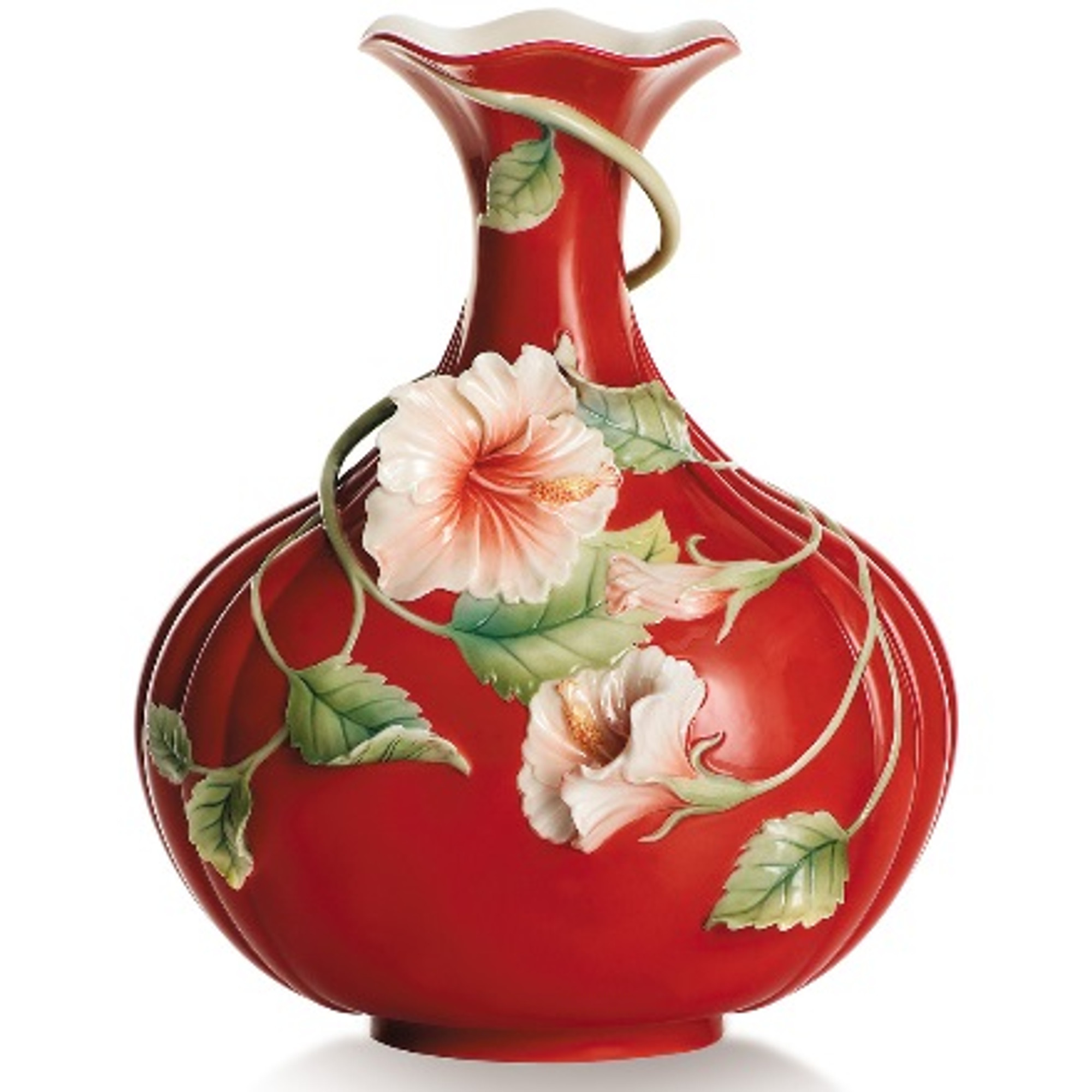 Hibiscus Vase | Island Beauty Collection | Franz Porcelain