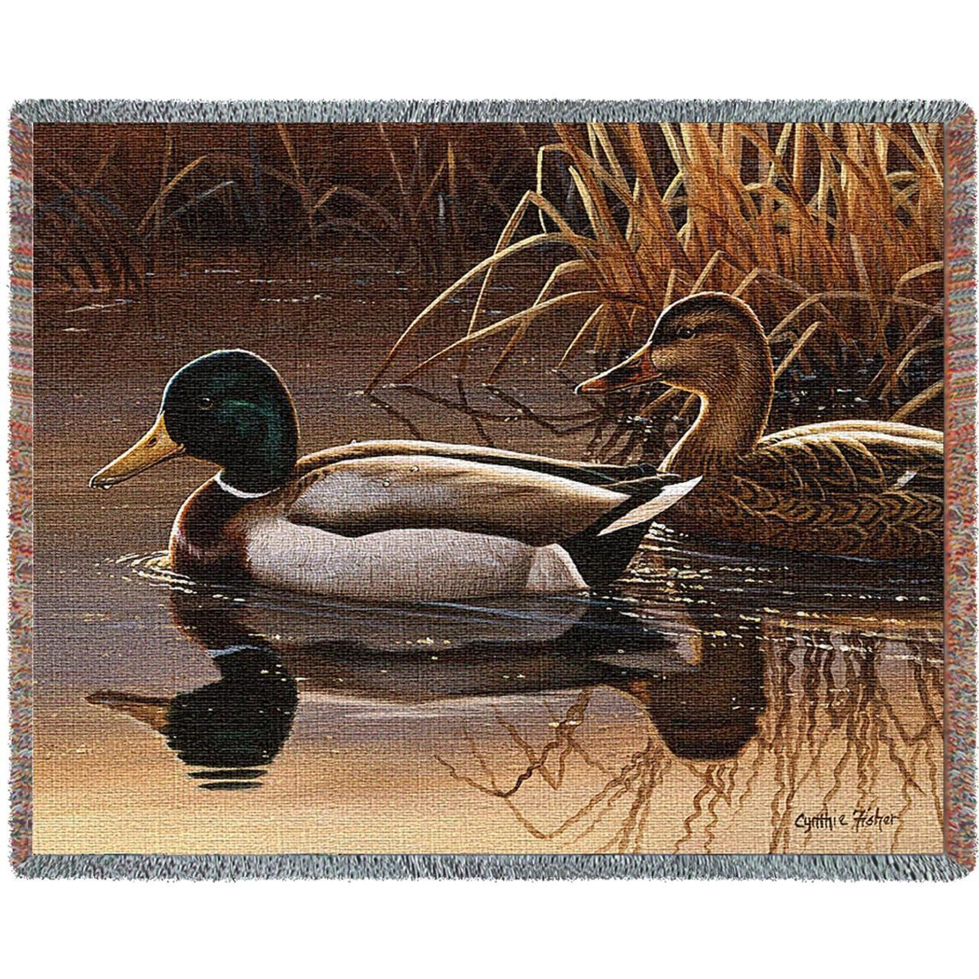  Erosebridal Hunting Theme Blanket Duck Hunting Throw