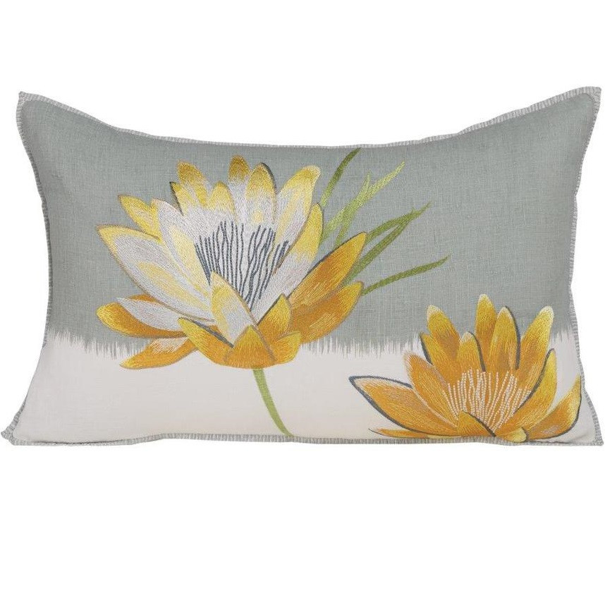 yellow flower pillow