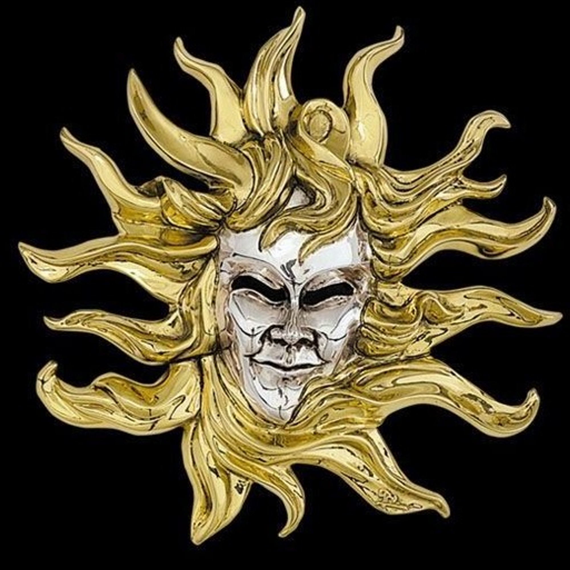 Sun LTD ED Mask Silver Plated Wall Sculpture | 2106