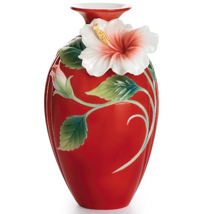Hibiscus Small Vase | Franz Collection | Porcelain