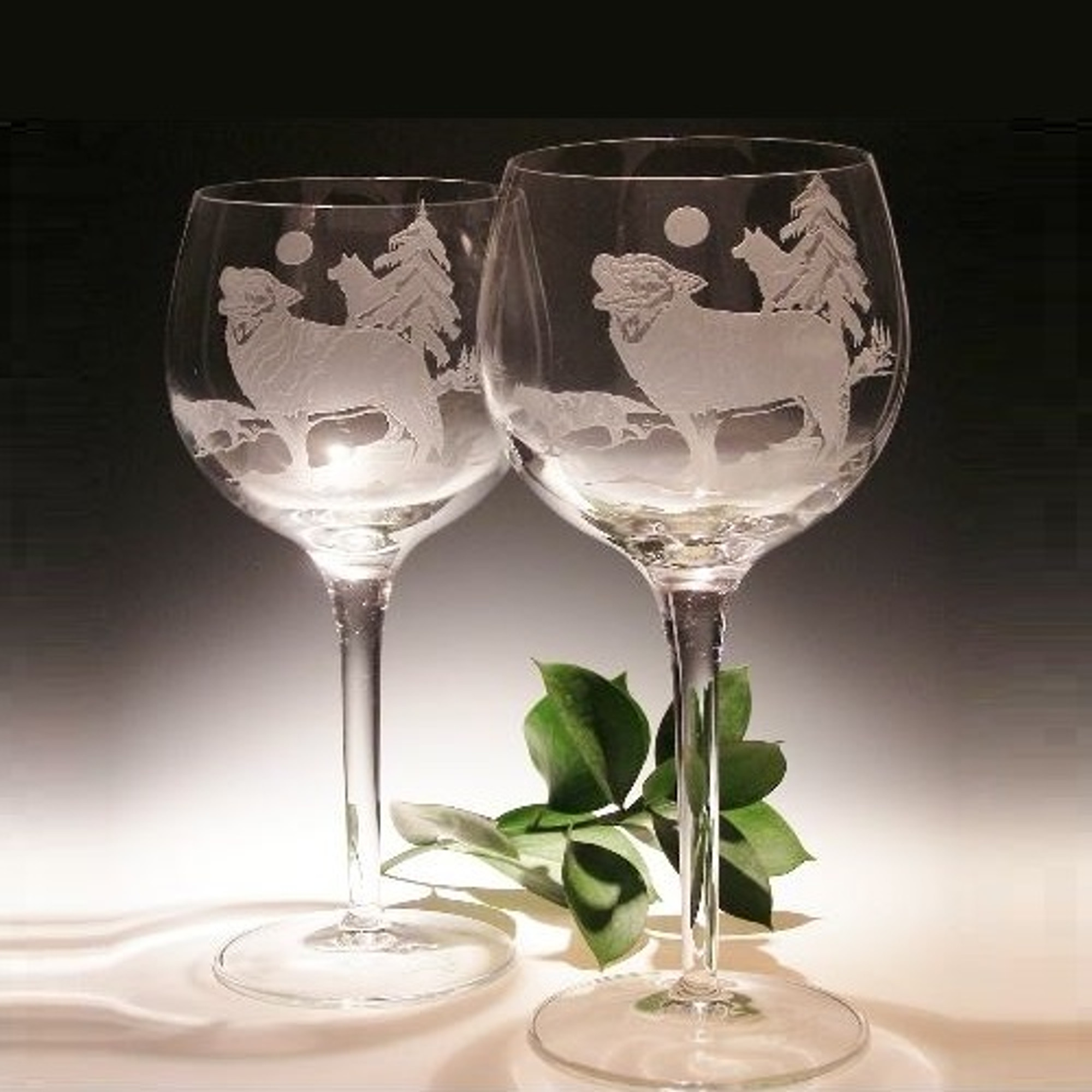 Wine Glass Etching – Dandelions & Dates