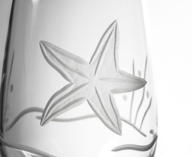 Rolf Glass Starfish Stemless Wine Glass - Thumbnail 5