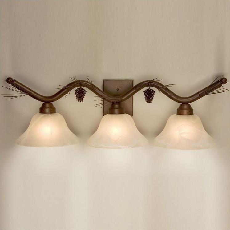 Pine Branch Vanity Light Pine Furnishing Cabin Decor