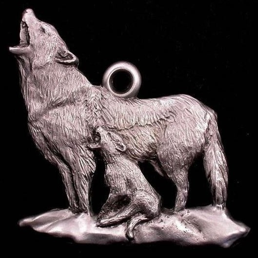 Wolf Ornament | Pewter | Schumann