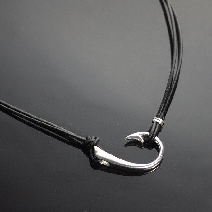 Hook Sideways Necklace | Sterling Silver | Anisa Stewart