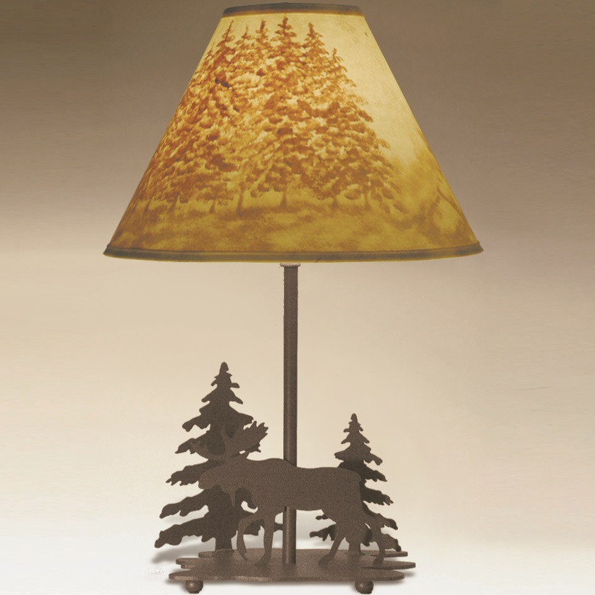 Moose Table Lamp Moose Decor Lighting Furnishing