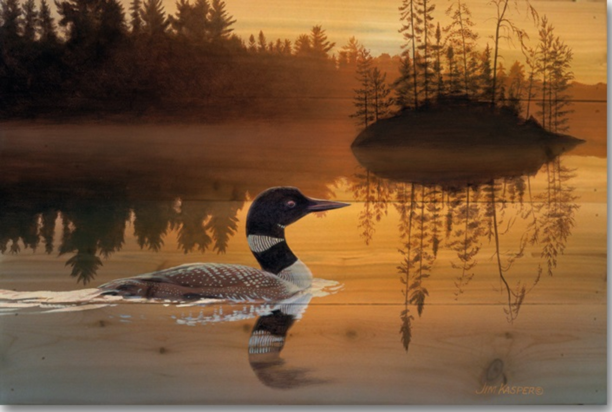 Loon on Wood Wall Decor: Elevate Your Space with Nature-Inspired Art