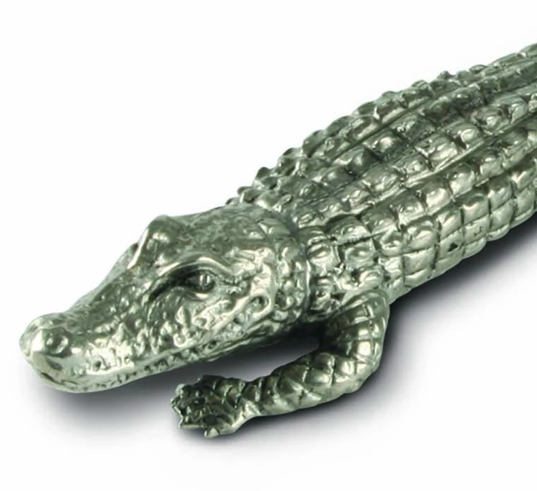 Pewter Alligator Handle Bottle Opener