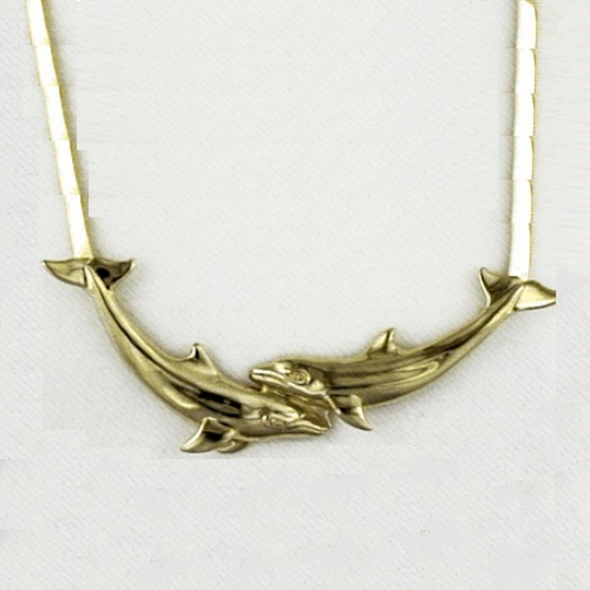 Dolphin Necklace Gold | Bamboo Trading Company