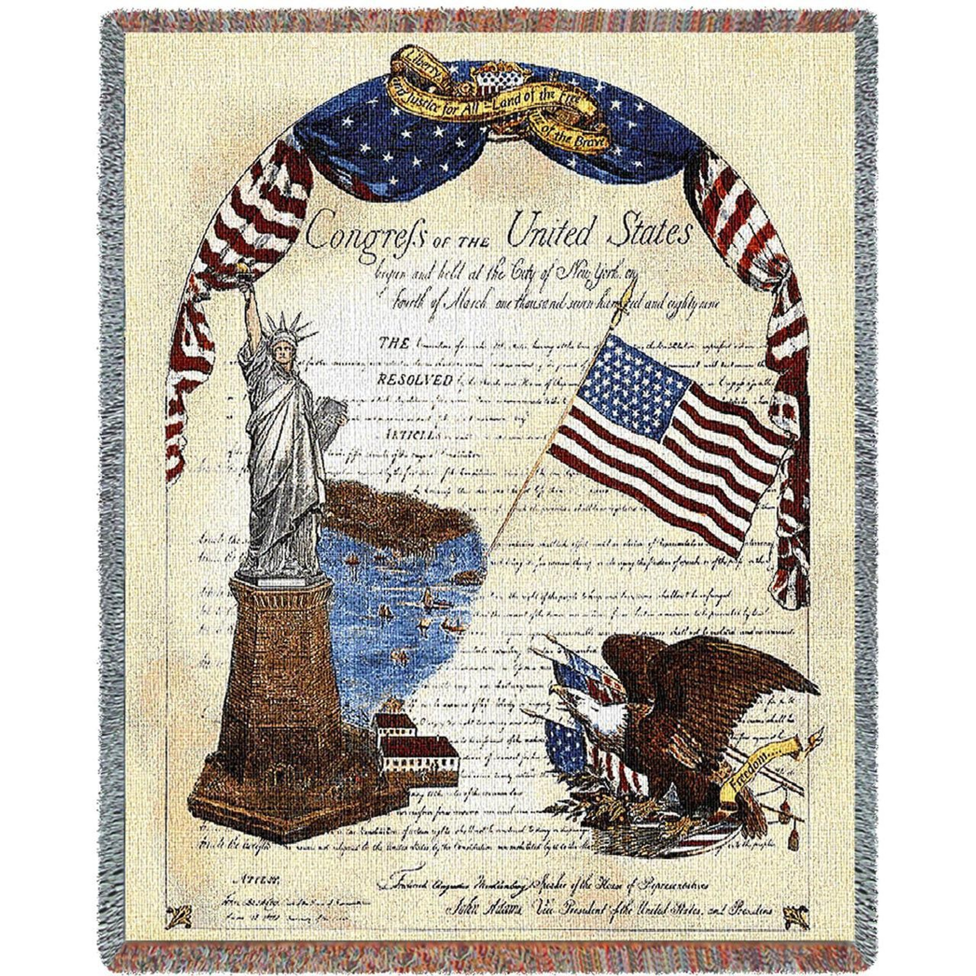 Eagle Throw Freedom Blanket Pure Country