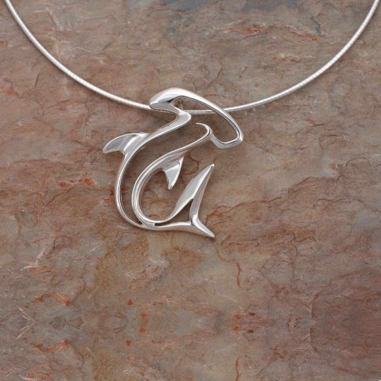 Shark Pendant Necklace | Hammerhead 