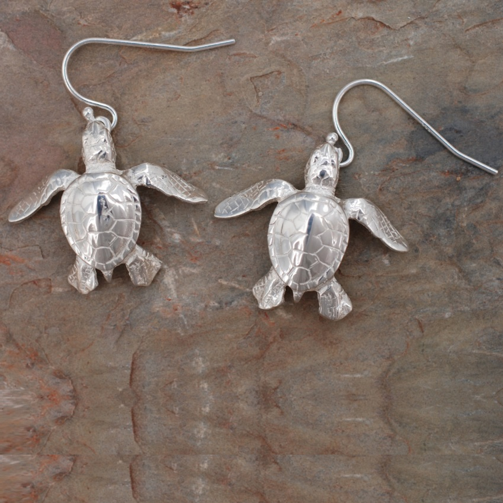 Sea Turtle Earrings | Big Blue Jewelry | Roland St. John