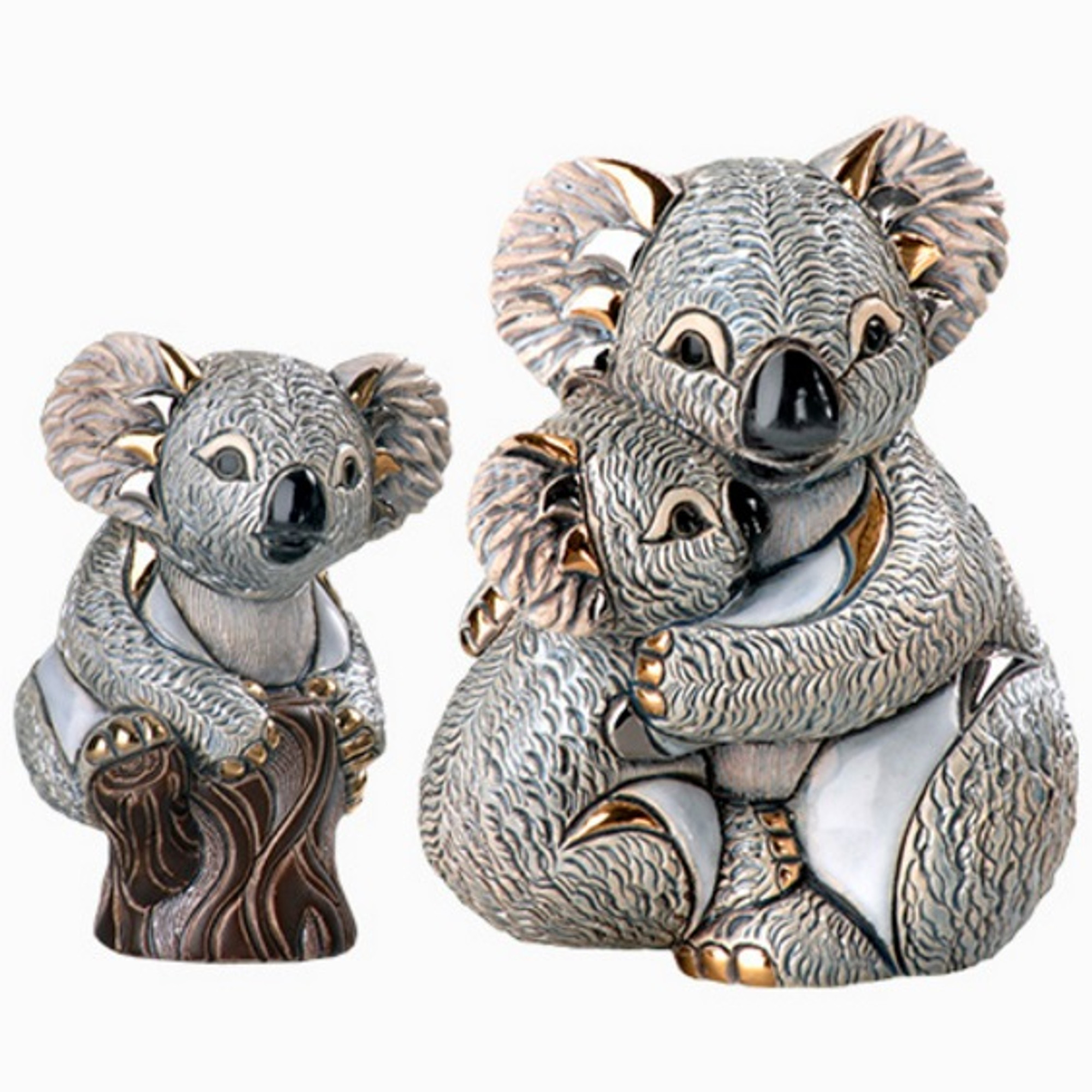 ハスキー犬の陶器彫刻2体セット　De Rosa Rinconada 　リンコナダ ハスキー犬の陶器彫刻2体セット De Rosa Rinconada リンコナダ