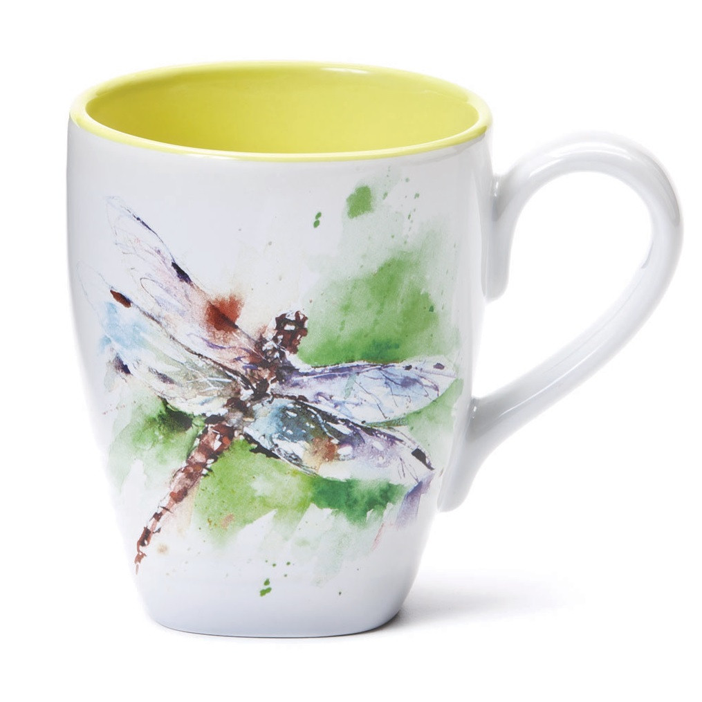 Dragonfly Stoneware Mug | Big Sky Carvers