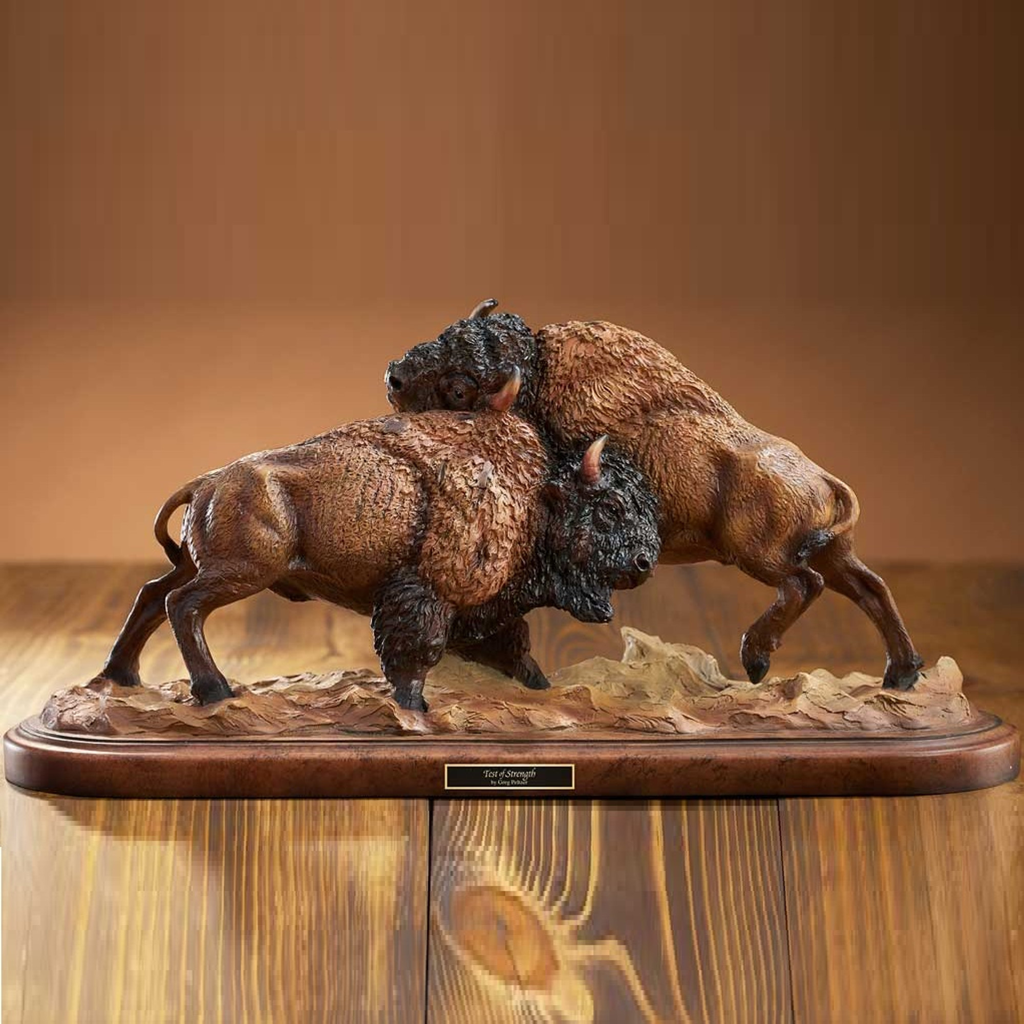 Bison Sculpture 