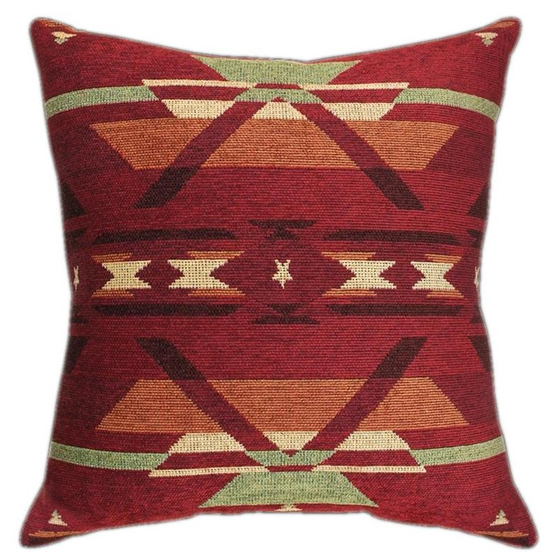 Southwest Flame Tapestry Throw Pillow Manual Woodworkers