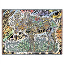 Pure Country Weavers Froschdecke – Gewebter Baumwoll-Wandteppich Von Sue Coccia, 72x54 Cm, Vielseitig Nutzbar