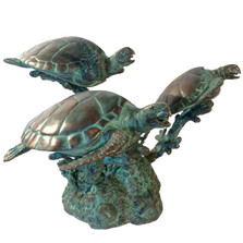 Three Turtles Bronze Fountain Statue | Metropolitan Galleries | SRB45936