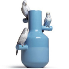 Parrot Parade Porcelain Vase Blue | Lladro | LLA01007850 -2